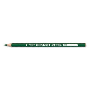 Színes ceruza ARS UNA háromszögletű vastag zöld