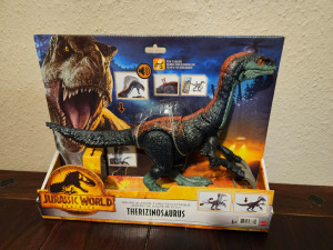 Mattel Jurassic World Dominion - Sound Slashin - Therizinosaurus hangeffektekkel - ÚJ