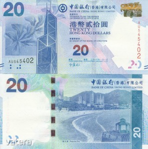 Hong-Kong 20 dollárs. 2010. UNC
