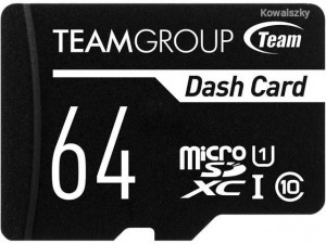 TeamGroup 64GB microSDXC Class 10 UHS-I/U1 + adapterrel TDUSDX64GUHS03