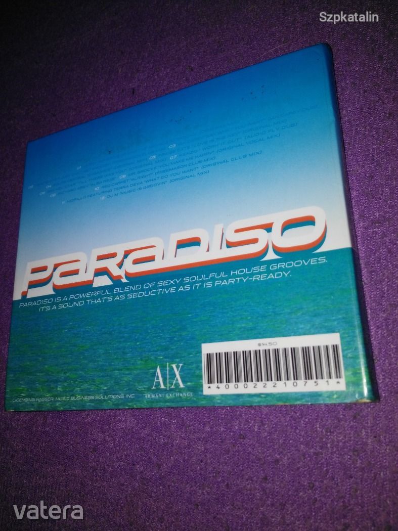 Cd - Erick Morillo - Paradiso