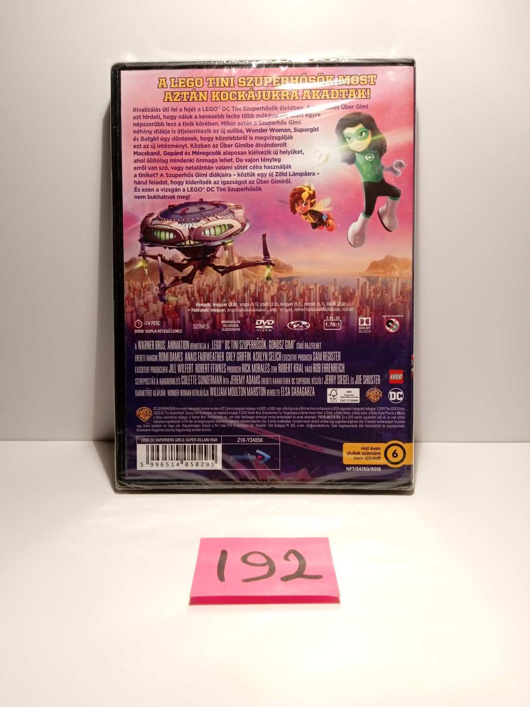 Új, fóliás DVD 192 Lego Tini szuperhősök - Gonosz gimi