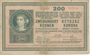 200 Korona 1918.10.27. (A 1009) G