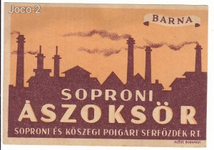 Soproni Ászok Sör. 1940 -es évek. Soproni és Kőszegi Polgári Serfőzdék R.T.  1 Ft-ról indítva!!!