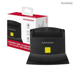AXAGON CRE-SM2 USB Smart Card ID Card Reader & SD/microSD/SIM Card Reader