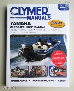 Yamaha kétütemű csónakmotor és jet javítási könyv (1999-2010) Clymer USA