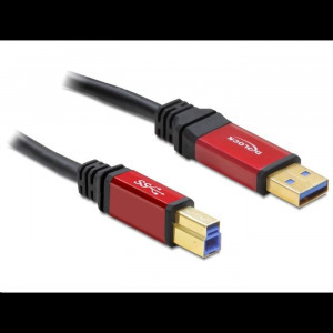Delock 82758 USB 3.0-A male > USB 3.0-B male prémium kábel 3m (82758)