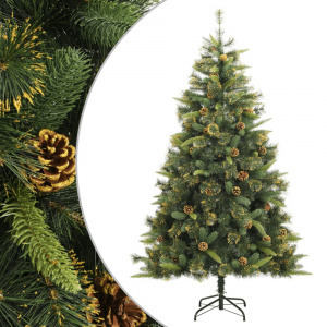 csuklópántos műkarácsonyfa tobozzal 180 cm