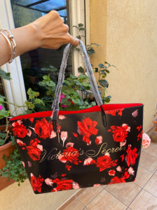 Új, eredeti Victoria’s Secret rózsás táska, shopper