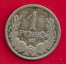 1927. Magyar Királyság ezüst 1 pengő, 3500.- forint.