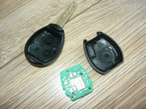 Rover 75 gyári 2 nyomógombos kulcs, kulcsház + elektronika 73370847C