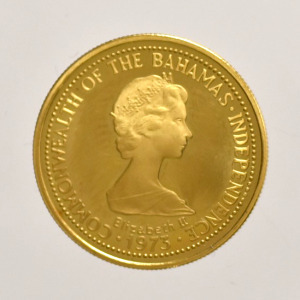 1975  Bahamák  arany 100 Dollár  ( 5,46 g / 917 )   ( PAP443 )