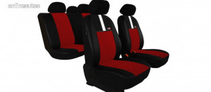 CHEVROLET Evanda Univerzális Üléshuzat GT8 prémium Alcantara és Eco bőr kombináció piros fekete s...