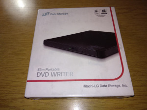 Új, bontatlan Hitachi-LG GP57 külső DVD-író