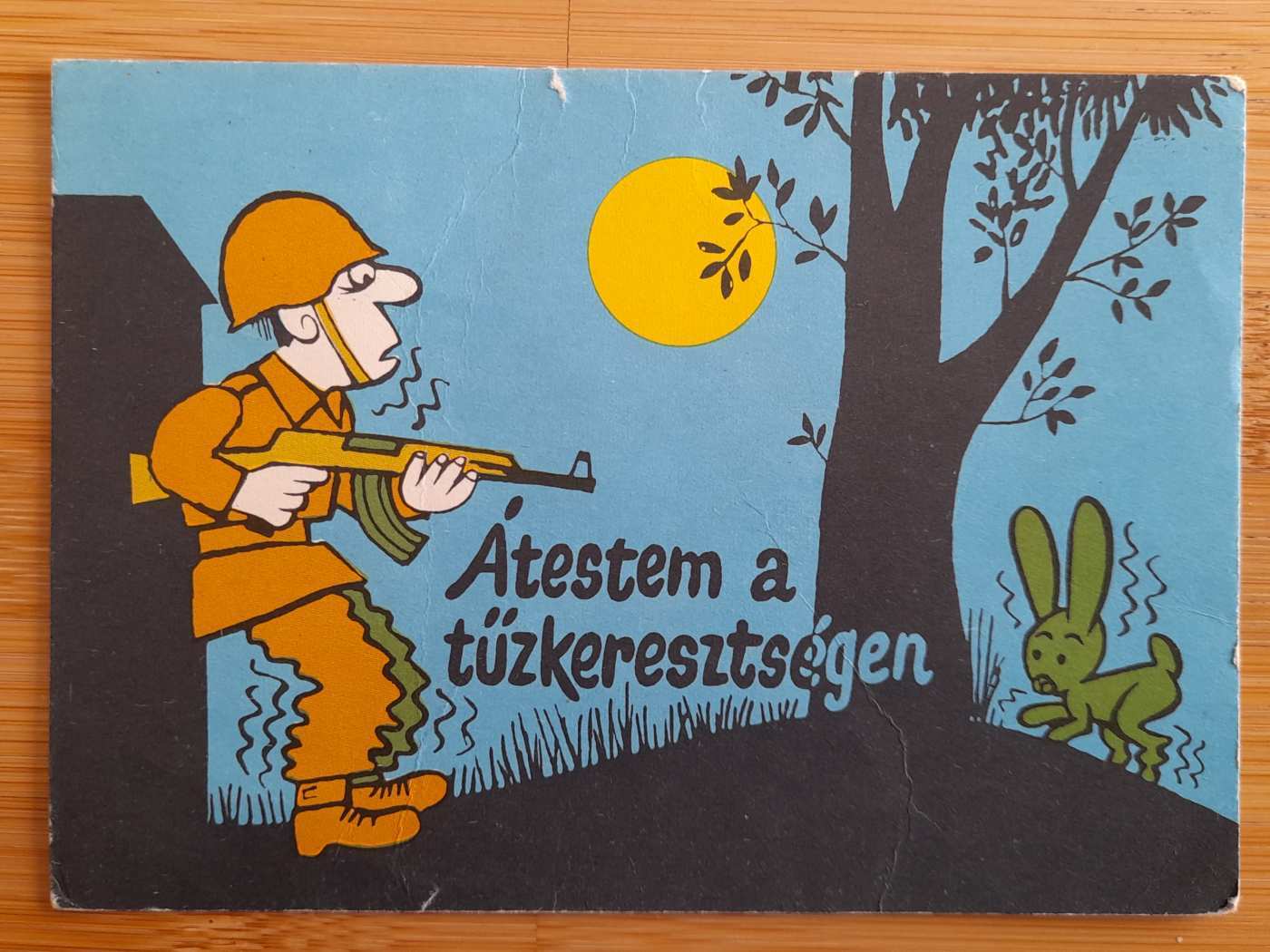 Képeslap, levelezőlap - Humoros vicces  katonai  sorkatonaság  (1/26/1_SZ)