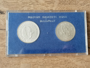 50+100 forint 1969 Tanácsköztársaság ezüst MNB tokban BU