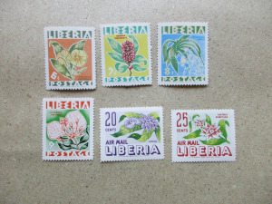 1955. Libéria- Virágok sorozat** (37)