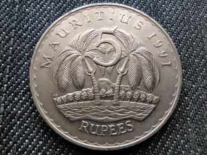 Mauritius pálmafák 5 rúpia 1991 (id30406)