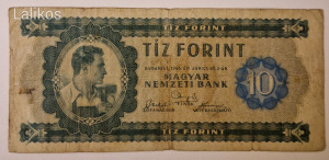 1946-os 10 Forint szép állapotban.