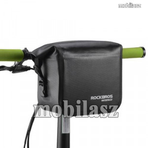 ROCKBROS kerékpáros hordtáska - FEKETE - kormányra vagy ülésre rögzíthető, válltáskaként hordható...