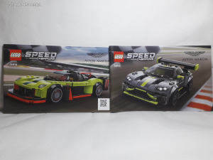 Lego Instructions Speed Champions 76910 Aston Martin Valkyrie, Vantage 2022