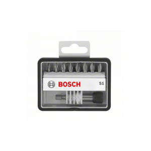 Bosch 2607002561 Csavarozó bit készlet Robust Line S extrakemény, 8 + 1 részes, 25 mm, Pz