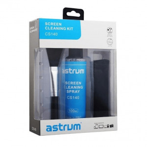 Astrum CS140 3 in 1 LCD kijelző tisztító szett, 100ml folyadék | kendő | ecset