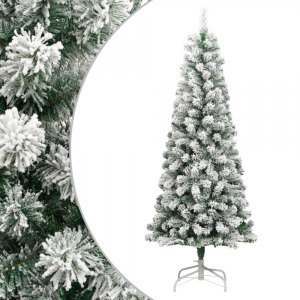csuklópántos műkarácsonyfa hóval 180 cm
