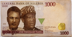Nigéria 1000 naira 2013 2.