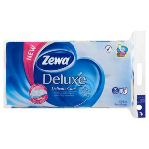 Zewa Deluxe toalettpapír 8 tekercses fehér (40868) (Z40868)