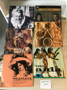 KOMOLYZENE: VERDI lemezcsomag, bakelit (részletek a leírásban)