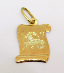 Horoszkópos arany medál (ZAL-Au 61634)