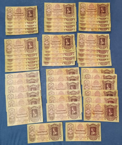 50 db 100 pengő bankjegy (1930) F/FV. 1 Ft-os licit! (87)