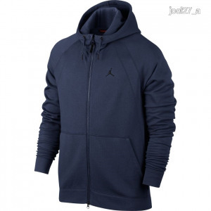 Jordan kapucnis pulóver (cipzáras hoodie, Midnight Navy/Black színben, 3XL)