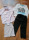 Kisfiú  98-104-es ruhák - Palomino szinte új fekete farmerral Kép