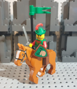 LEGO Castle - Forestman - Lovas figura fegyverekkel - ÚJ