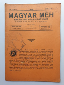 Magyar méh - 1939. január - méhészeti közlöny, méhészet -T50i