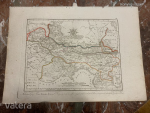 1811 Szerém vármegye EREDETI - Comitatus Sirmiensis- rézmetszetű térképe / (*12)