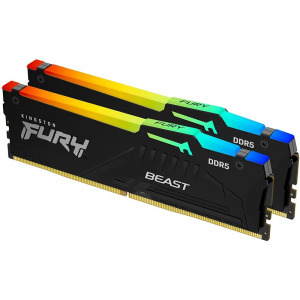 32GB 6000MHz DDR5 RAM Kingston Fury Beast RGB CL40 (2x16GB) (KF560C40BBAK2-32) (KF560C40BBAK2-32)