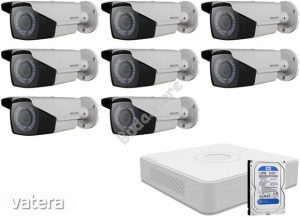 8 varifokális infrakamerás megfigyelőrendszer HIKVISION HDTVI 116621