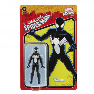 - 10cm-es Marvel Bosszúállók - Symbiote Spider-Man / fekete Pókember figura 5 ponton mozgatható kial