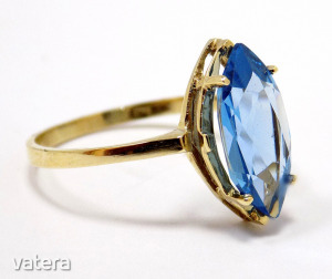 Kék köves arany gyűrű (ZAL-Au 95091)