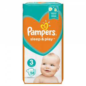 Pampers Sleep & Play pelenka 3 Midi (4-9kg) 58db