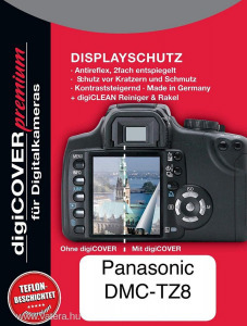 DigiCOVER Premium LCD képernyővédő fólia a Panasonic DMC-TZ8-hoz Kép