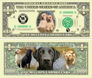 Labrador Kutya 1 millió dollár emlékpénz UNC No.193