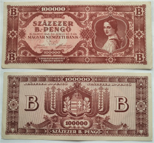 100000 B-Pengő 1946 VF
