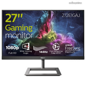 PHILIPS Gaming 144Hz VA monitor 27 272E1GAJ, 1920x1080, 16:9, 350cd/m2, 1ms, HDMI/DisplayPort, h...