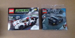 Új -  BONTATLAN Speed Champions LEGO -k:  75872  AUDI R18 E-TRON QUATTRO + 30342 Lamborghini polybag