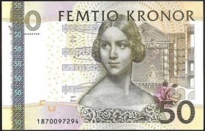 Svédország 50 korona UNC 2011