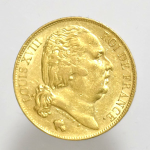 1824    Francia o. XVIII. Lajos  arany 20 francs    (PAP310)